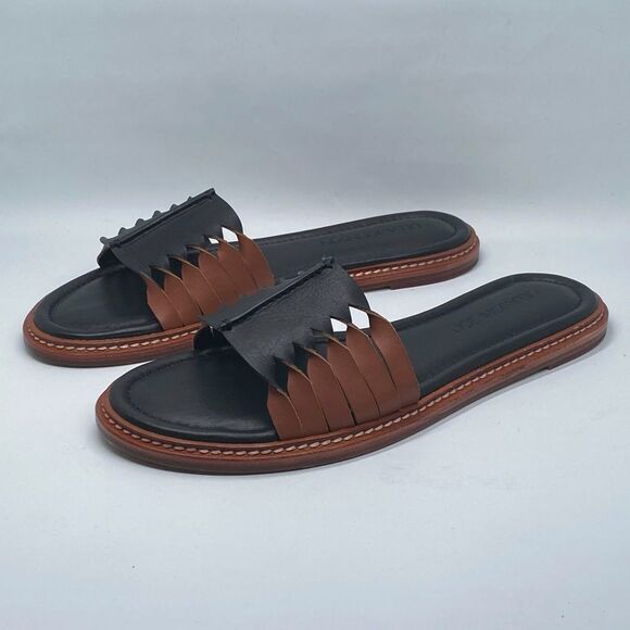 Ulla Johnson Ameya Twisted Contrast Slide Sandals size 39 - Picture 5 of 12